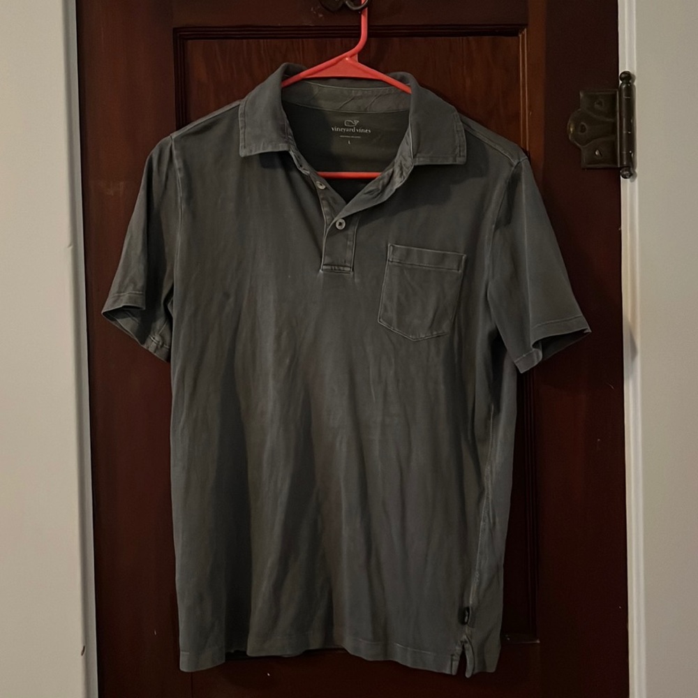 Boys grey cotton vineyard vines polo